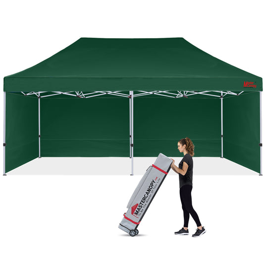 Mastercanopy Lite-30 Commercial Canopy Tent with Sidewalls - 10x10, 10x15, 10x20