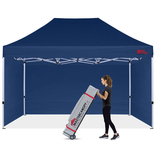 Mastercanopy Lite-30 Commercial Canopy Tent with Sidewalls - 10x10, 10x15, 10x20