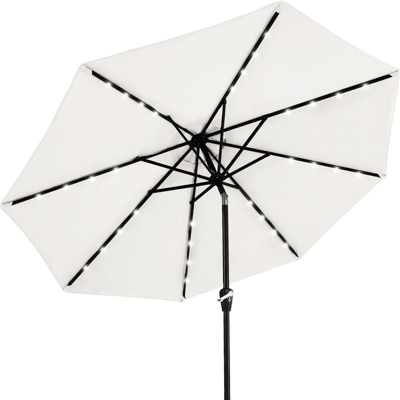 Load image into Gallery viewer, MASTERCANOPY Patio Umbrella with 32 Solar LED Lights 6&amp;8 Ribs
