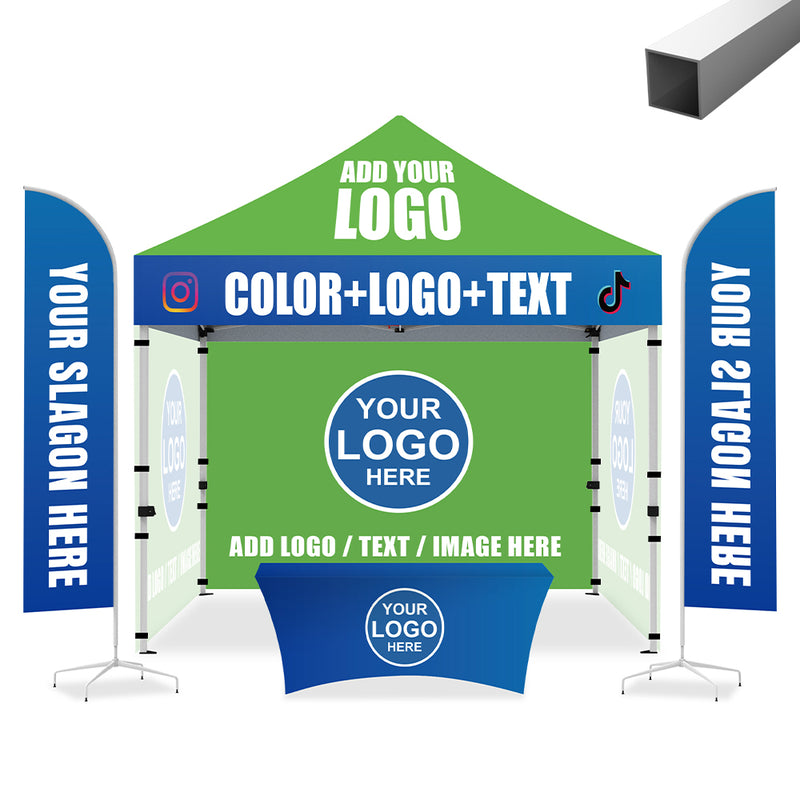 Load image into Gallery viewer, Mastercanopy Lite-30 Commercial Custom Canopy Tent 10x10 Full Case Vision Super Value Package
