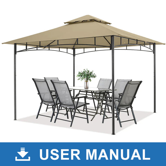 Outdoor Double Tier Garden Patio Gazebo