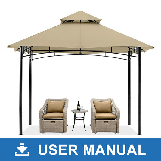 Outdoor Double Tier Garden Patio Gazebo