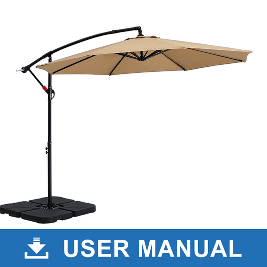 Cantilever Hanging Patio Umbrella