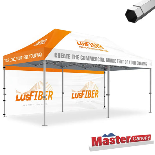 Mastercanopy Core-35 Custom Canopy Tent Heavy Duty Pop‑up Personalized 10x10, 10x15, 10x20