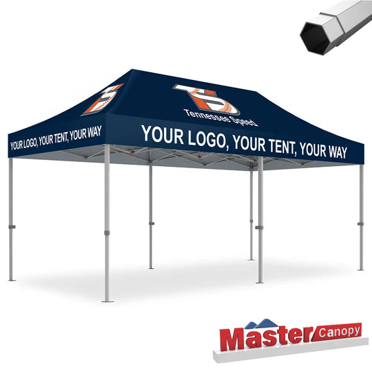 Mastercanopy Lite-30/Core-35 Custom Canopy Tent 10x20 Deluxe Easy Pop‑up Tent
