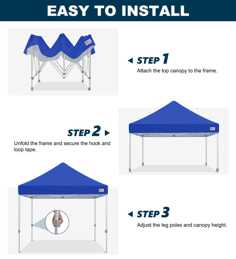 Load image into Gallery viewer, Mastercanopy Lite-30 Commercial Canopy Tent Instant Shelter - 10x10, 10x15, 10x20
