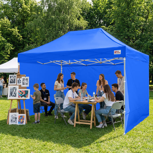 Mastercanopy Lite-30 Commercial Canopy Tent with Sidewalls - 10x10, 10x15, 10x20