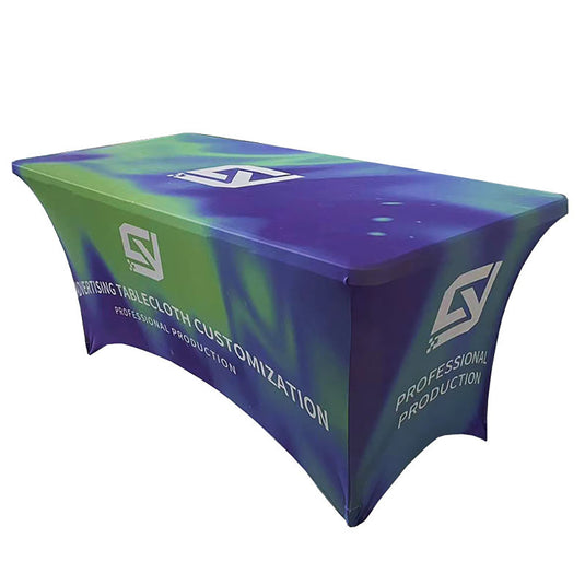 Custom Table Cover 4 FT, 6 FT, 8 FT Personalized Table Cloth