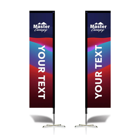 Custom Feather Blade Teardrop Rectangle Flag Full Set 8FT, 10FT, 12FT