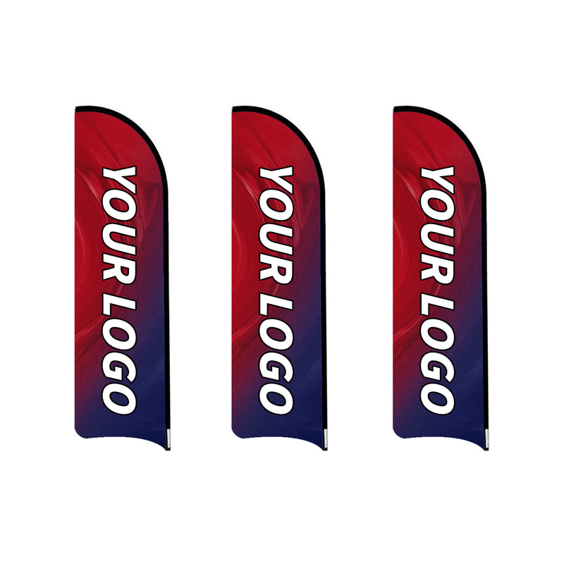 Load image into Gallery viewer, Custom Curved Blade Flag 8 FT, 10 FT, 12 FT
