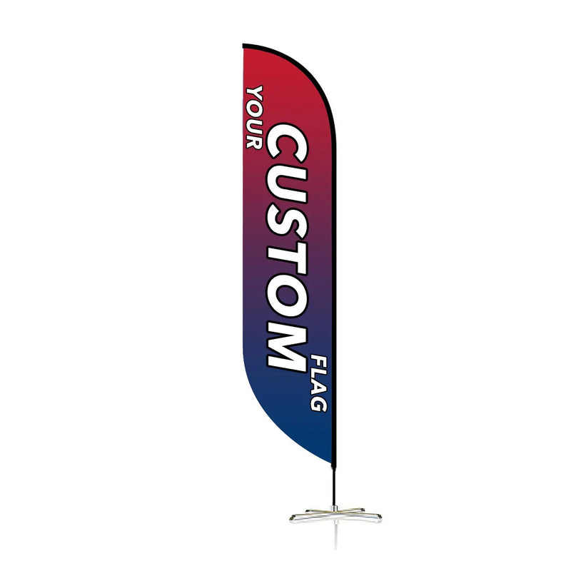 Load image into Gallery viewer, Custom Feather Blade Teardrop Rectangle Flag Full Set 8FT, 10FT, 12FT

