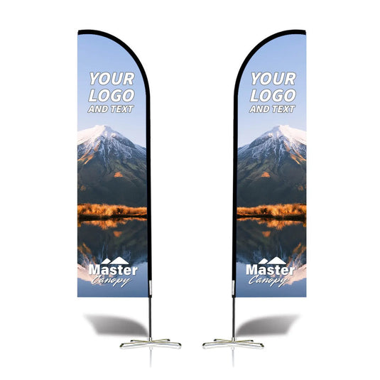 Custom Feather Blade Teardrop Rectangle Flag Full Set 8FT, 10FT, 12FT