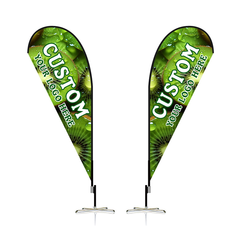 Load image into Gallery viewer, Custom Teardrop Flag 8 FT, 10 FT, 12 FT (1 Flag)
