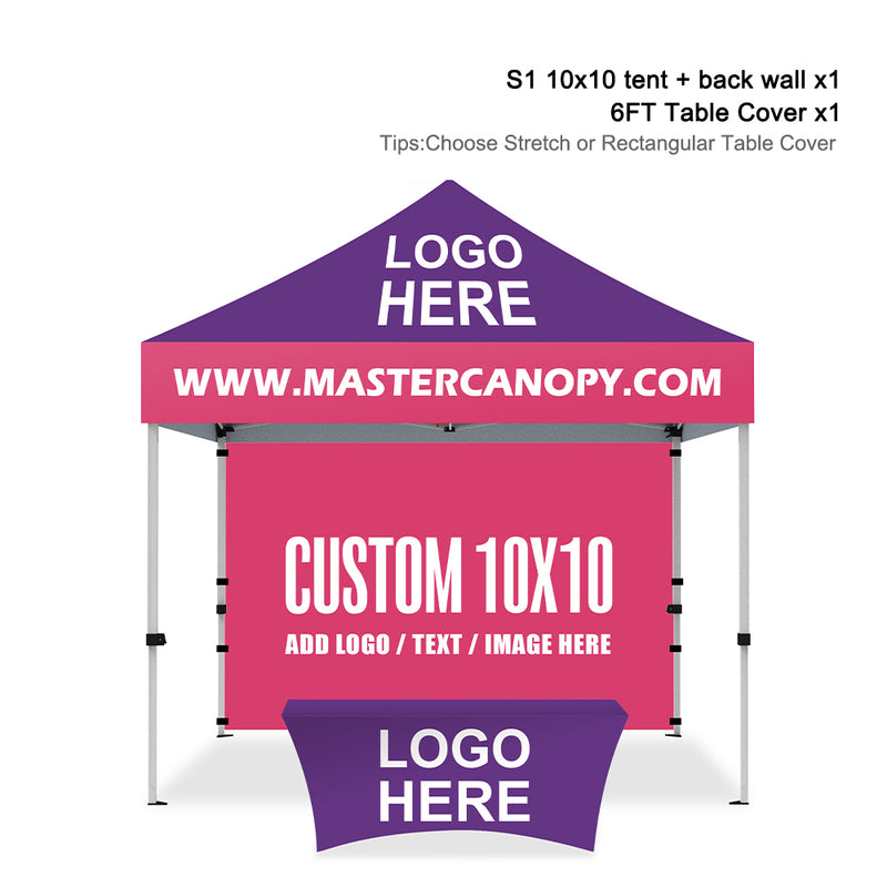 Load image into Gallery viewer, Mastercanopy Lite-30 Commercial Custom Canopy Tent 10x10 Full Case Vision Super Value Package
