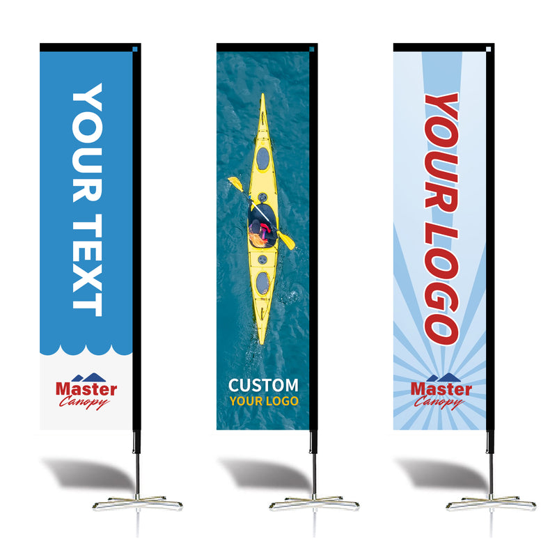 Load image into Gallery viewer, Custom Rectangle Flag 8 FT, 10 FT, 12 FT (1 Flag)
