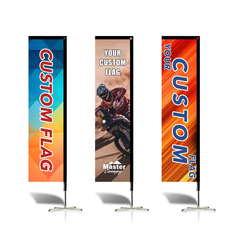 Load image into Gallery viewer, Custom Feather Blade Teardrop Rectangle Flag Full Set 8FT, 10FT, 12FT
