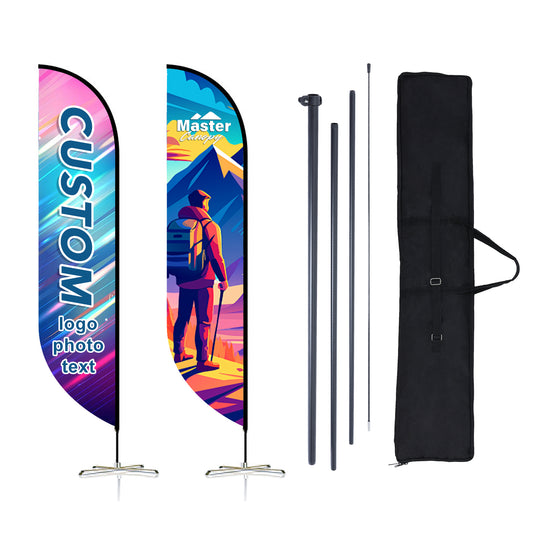 Custom Feather Flag 8 FT, 10 FT, 12 FT