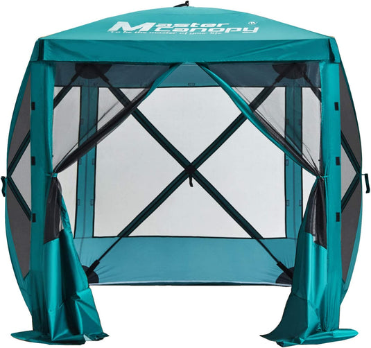 10x10/12x12 Portable Screen House Room Pop up Gazebo Outdoor Camping Tent